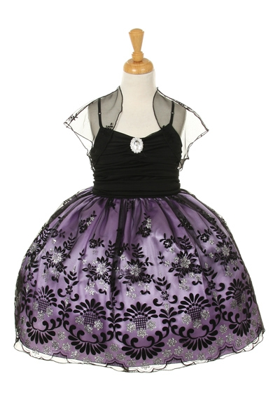 flocked glitter mesh dress